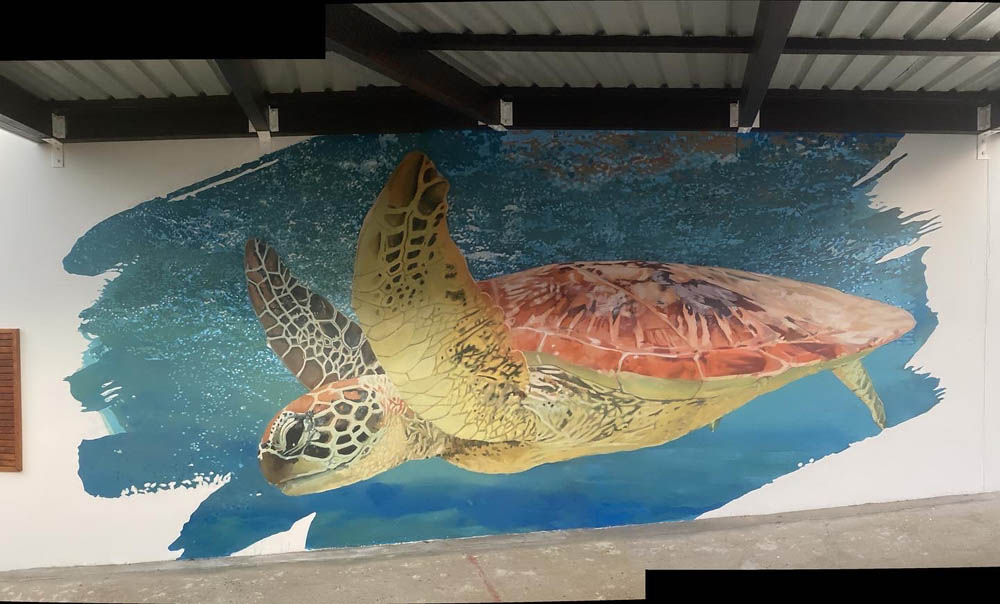 Nature themed mural